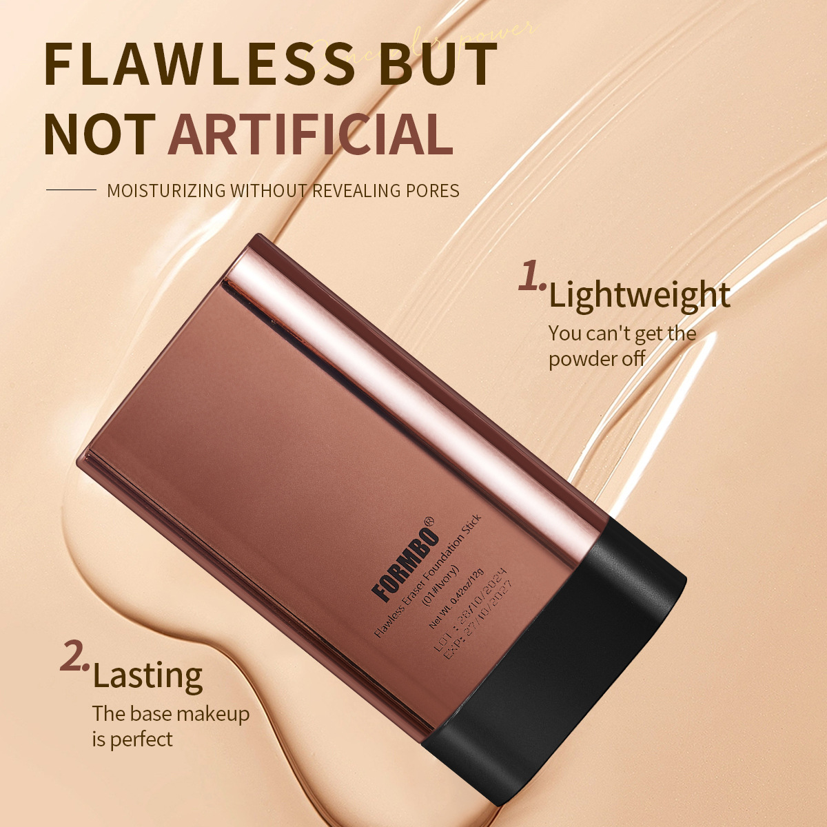 Amazon Cross-border Eraser Foundation Stick Concealer Natural Color Foundation Liquid English exclusive for export, exclusively for foreign trade Application Scenario