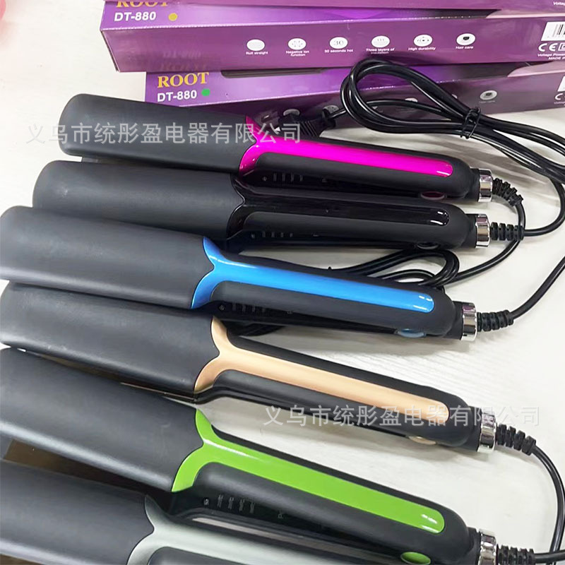 跨境新款卷发棒直卷两用直发器不伤发直发夹板学生家用发廊批发