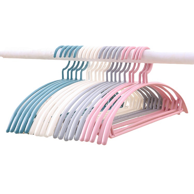 Zt1054 Thick Household Adult Non-Slip Hanger Semi-Round Seamless Clothes Shelf Dry And Wet Dual-Use Clothes Rack Clothes Hanging Item Picture