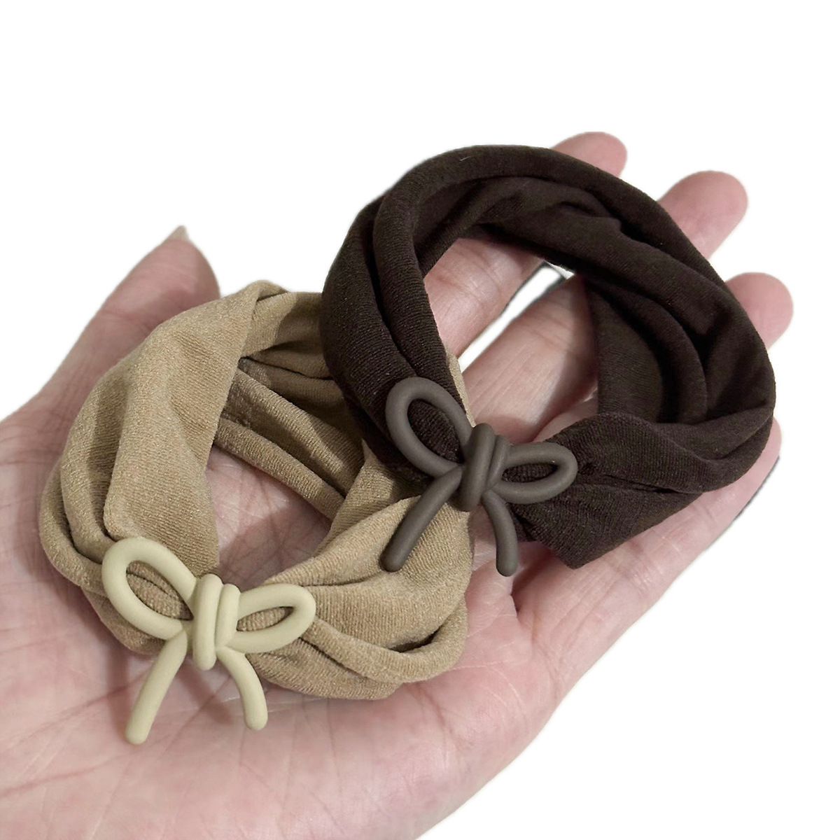 Super soft skin-like mask, hair band, hair tie, women's widened high-elasticity seamless wristband, hair tie, bow hair accessory Item Picture