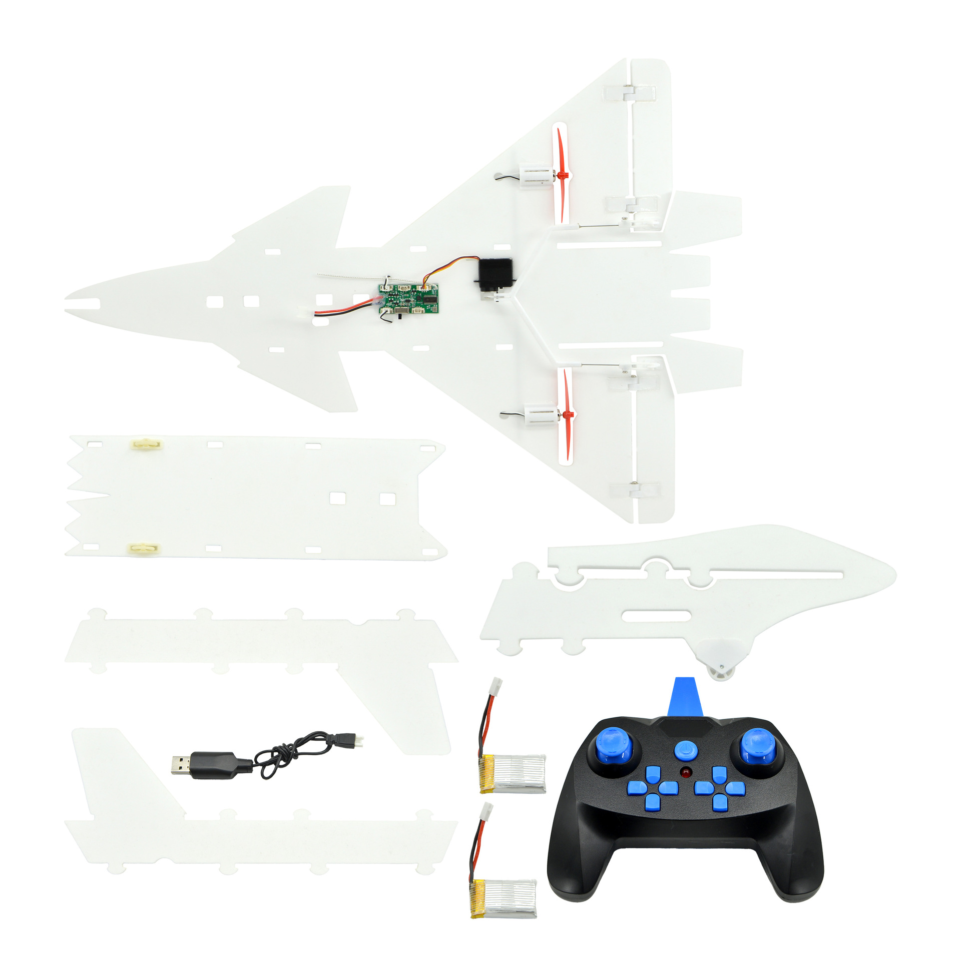 Hangda remote-controlled J-20 fighter jet controllable tail three-channel differential durable toy, scientific equipment and innovation toy details Picture