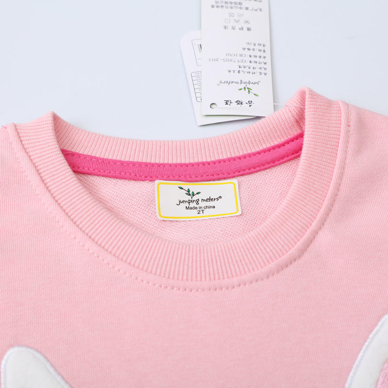New spring and autumn collection of girls' pullover hoodies and baby tops for children aged 2 to 7 details Picture