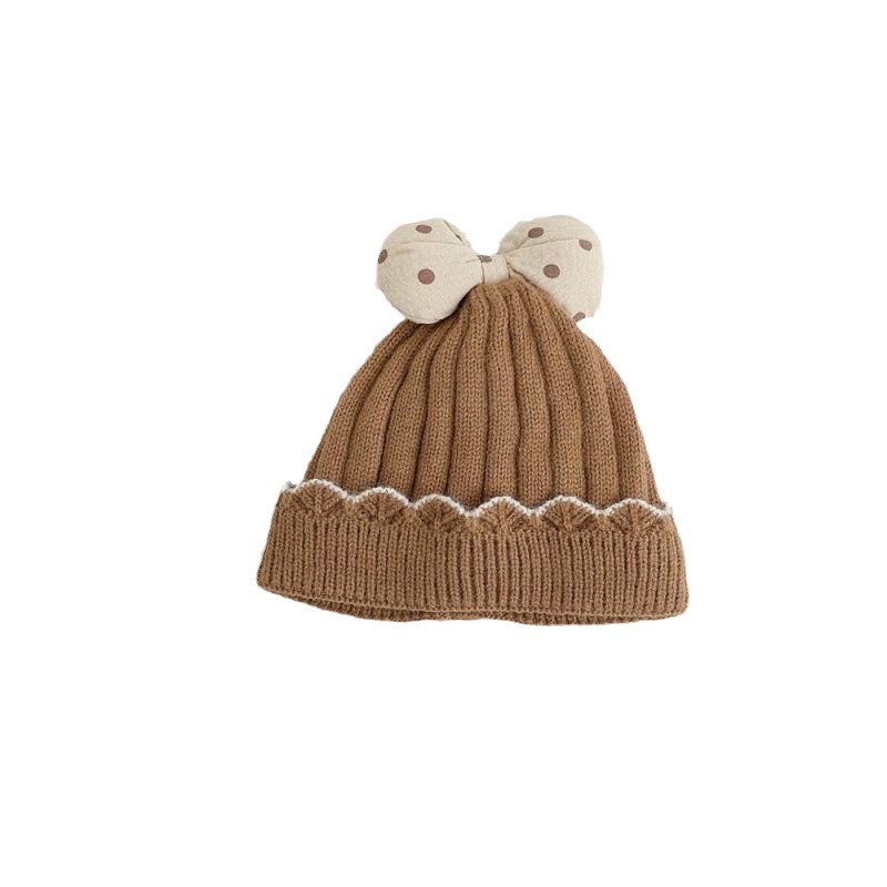 Baby Hat 2023 Autumn And Winter Baby Girl Ear Protection Wool Hat Winter Warm Baby Girl Knitted Hat Item Picture