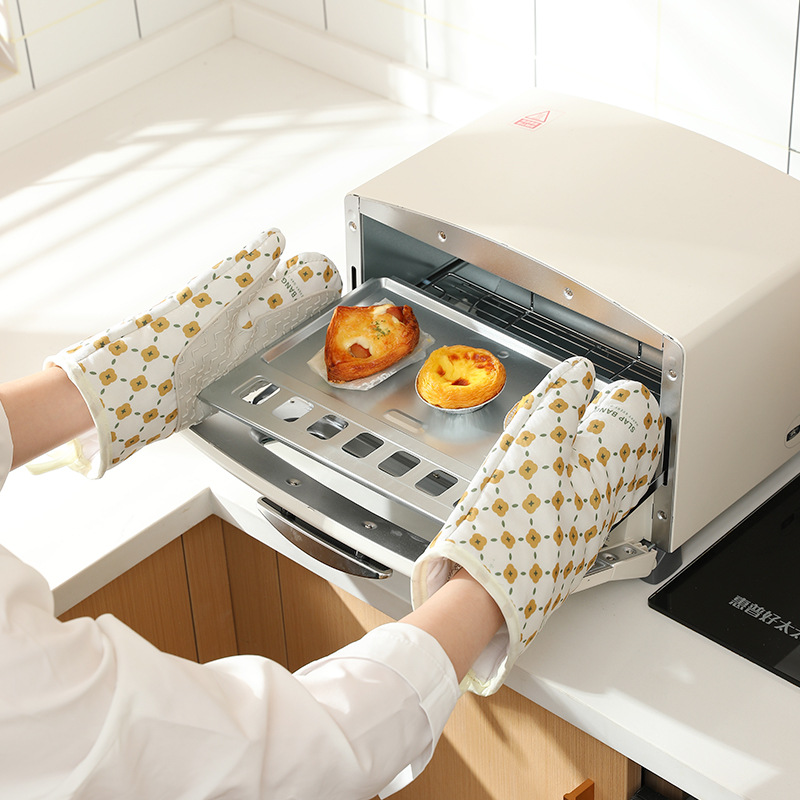 防烫烤箱用隔热手套加厚微波炉专用硅胶防滑耐高温烘焙烘培厨房详情图1