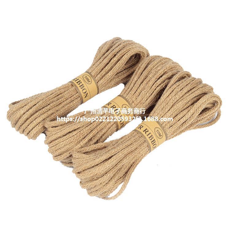 Manufacturers Direct Sales Of Original Hemp Color Woven Rope Creative Handmade Home Decoration Rope Multi-Strand Woven Rope 10M Application Scenario