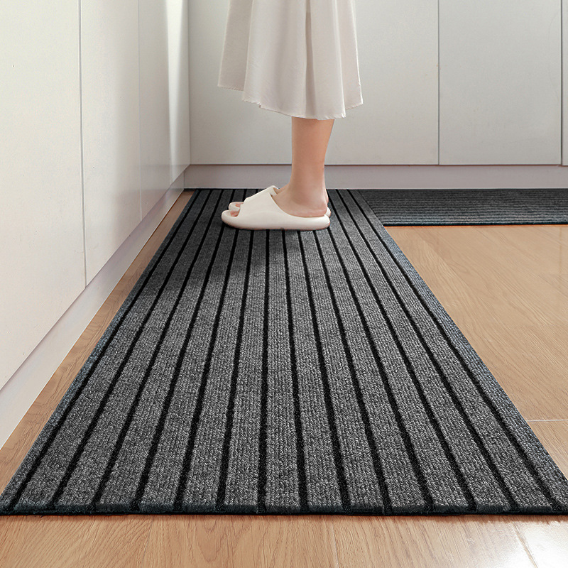 Kitchen floor mat absorbent, non-slip, oil-proof, erasable, non-washable, dirty-resistant foot mat entry door mat entry door carpet household