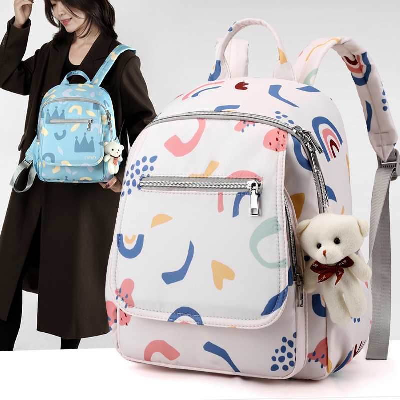 Momma Mother And Child Backpack 2024 New Pregnant Women Carrying Double Shoulder Large Capacity Portable Multi-Functional Backpack details Picture