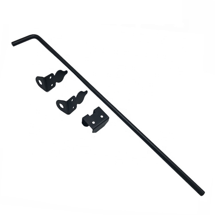 Acero inoxidable engrosado americano solid ground lock puerta de hierro forjado tierra lock PVC valla bloqueo cerca cerca puerta Item Picture