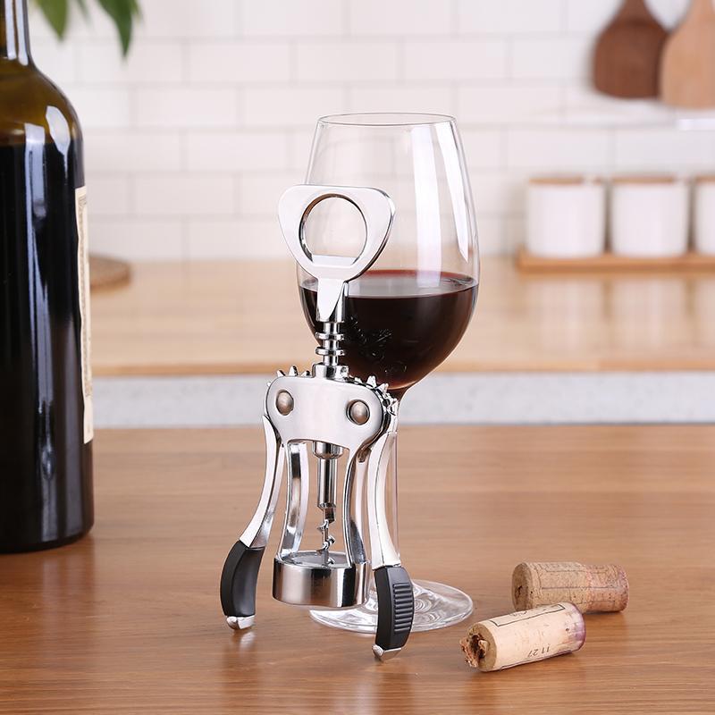 A multi-functional household wine opener, stainless steel wine and beer bottle screwdriver, and a wine opener details Picture