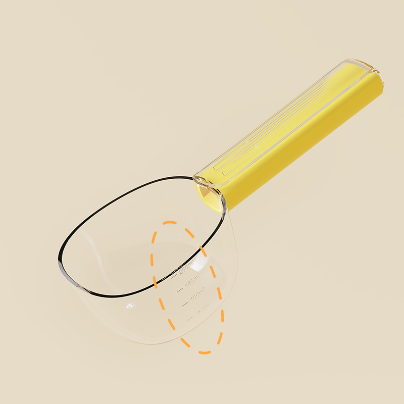 多巴胺米勺带封口夹厨房五谷杂粮勺子挖面勺舀米勺宠物猫粮勺详情图4