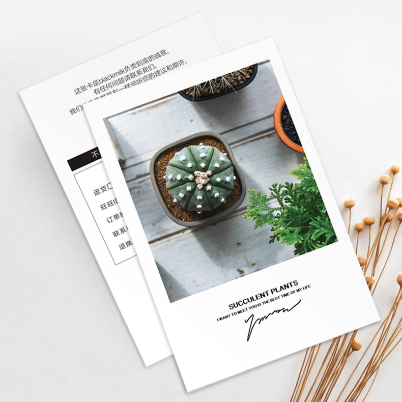 抖店售后卡电/评纸卡制作产品图