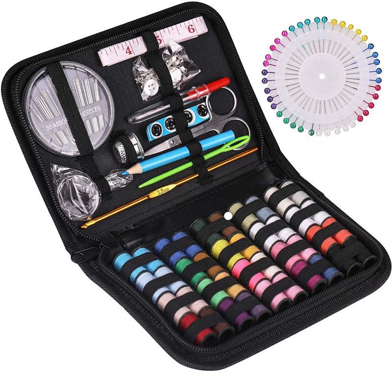 Portable sewing box set in handbag style details Picture