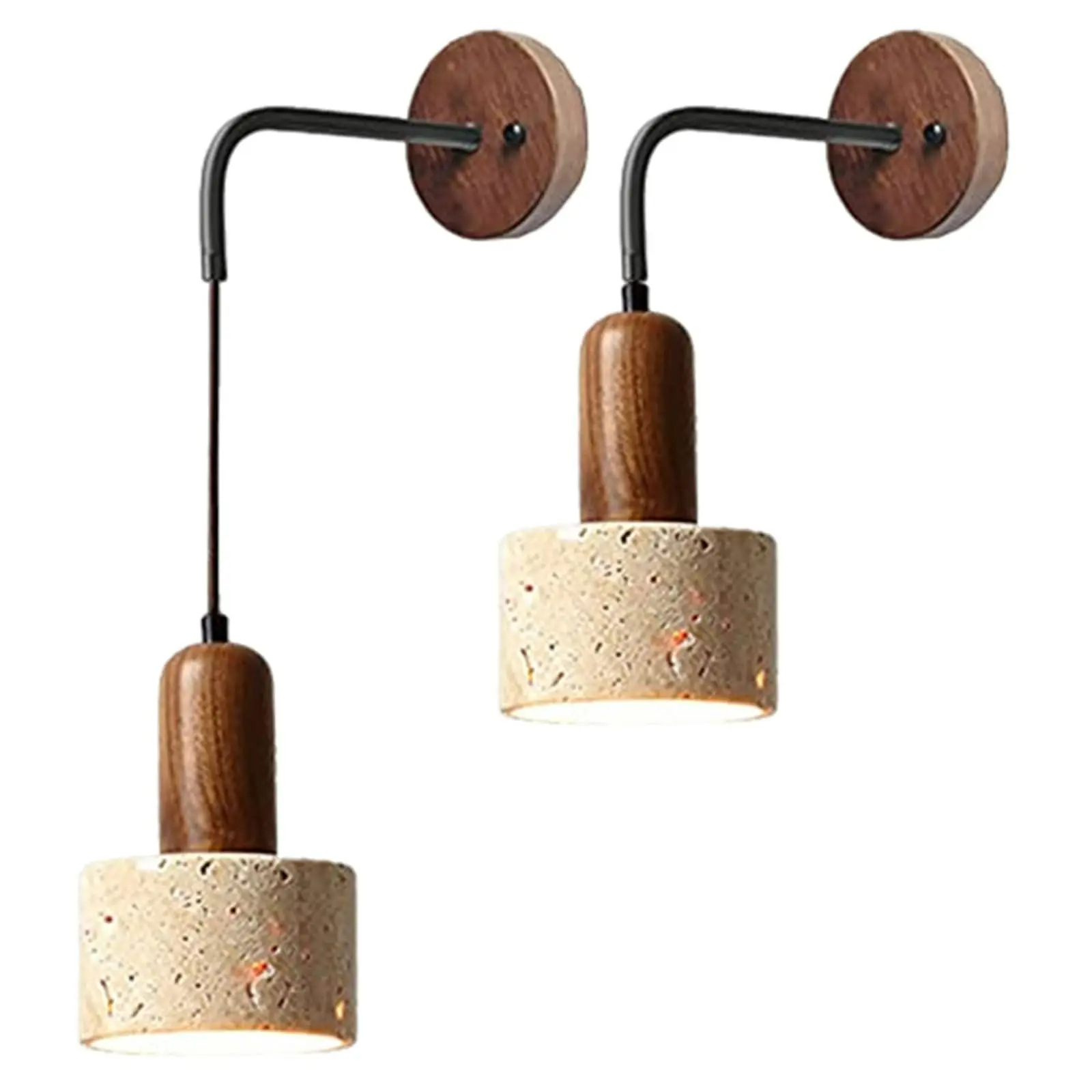 Japanese Wabi-Sabi Bedroom Bed Wall Lamp Cream Wind Living Room Wall Lamp Designer Northern Europe Retro Home Bed Lamp Item Picture