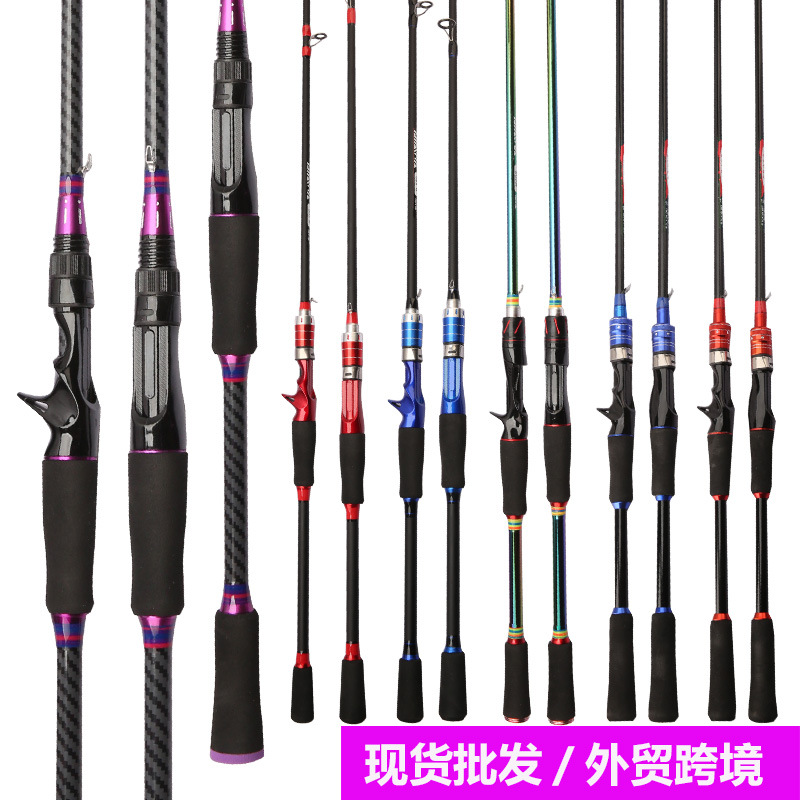 Cross-border fiberglass reinforced plastic Lull rod insert joint rod ML adjustable lull rod foreign trade Amazon long-distance throwing road sliding rod fishing rod