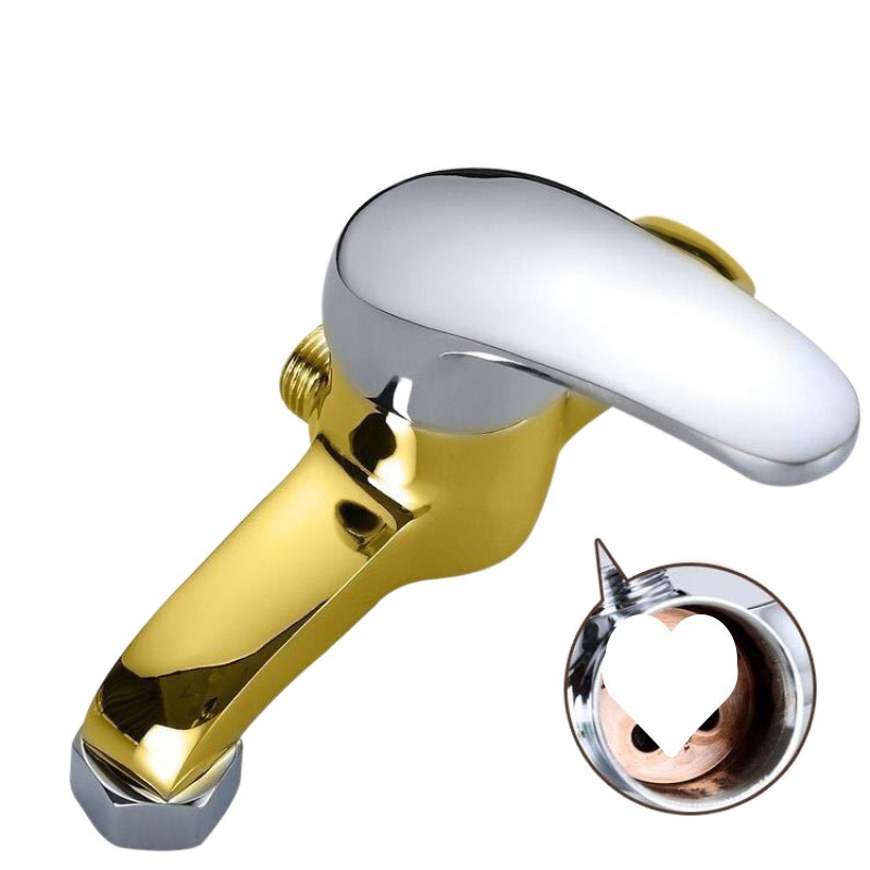 Copper Shower Faucet Switch Cold And Hot Water Bathroom With A Single Mixed Valve Bathtub Water Heater Shower Set Specification drawing