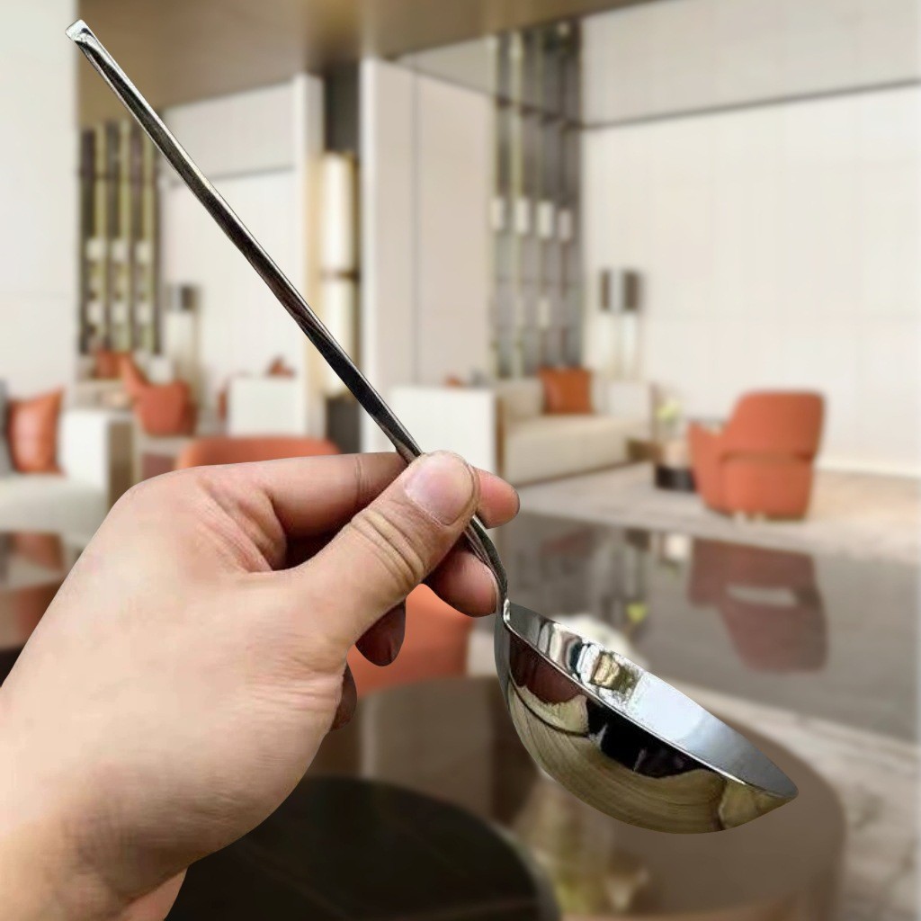 Big Head Soup Spoon 304 Stainless Steel Short Handle Large Round Spoon Drink Soup Porridge Spoon Household Spoon Meal Spoon Rice Noodle Spoon Specification drawing