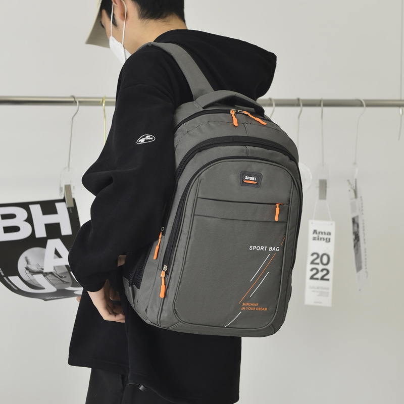 Fashion Sports Backpack Men And Women Trend Student Schoolbag Large Capacity Outdoor Travel Backpack Computer Bag Wholesale details Picture