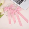 Cross-border best-selling velvet bow hair clips, children's French simple small hair clips, wholesale of hair accessories and headwear at a stall Specification image