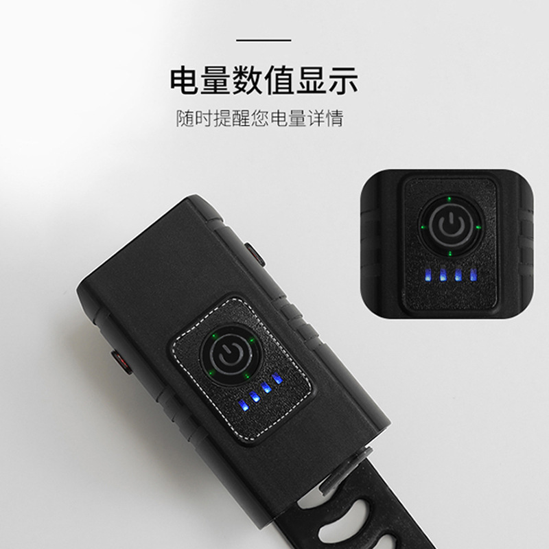 Dual T6 bicycle headlights, usb charging outdoor cycling lights, electric red light warning lighting, bicycle headlights for cycling details Picture