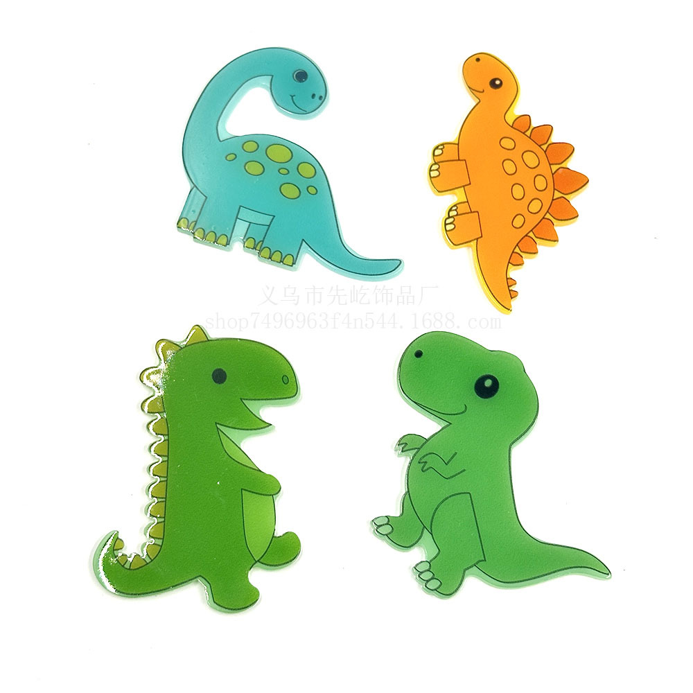 New Loose Powder Cross-Border Cartoon Dragon Calf Letter Jewelry Acrylic Piece Jewelry Cute Diy Patch Accessories