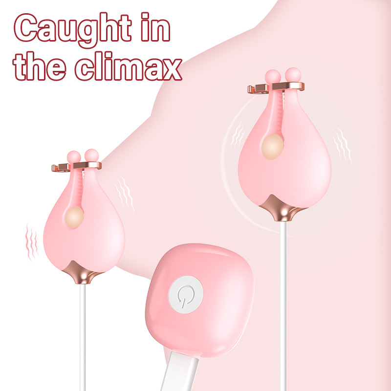 外贸新款女用遥控乳夹震动按摩器跳蛋成人情趣用品