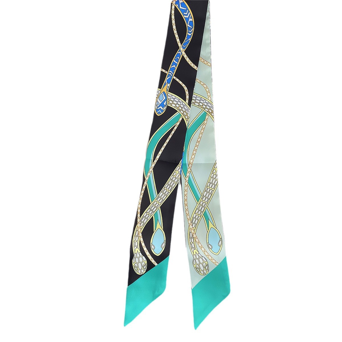 Early Spring New Style ~ Thin Narrow Long Small Silk Scarf Femininity Hundred Long Ribbon Tie Bag Handle Ribbon Belt Headband Item Picture
