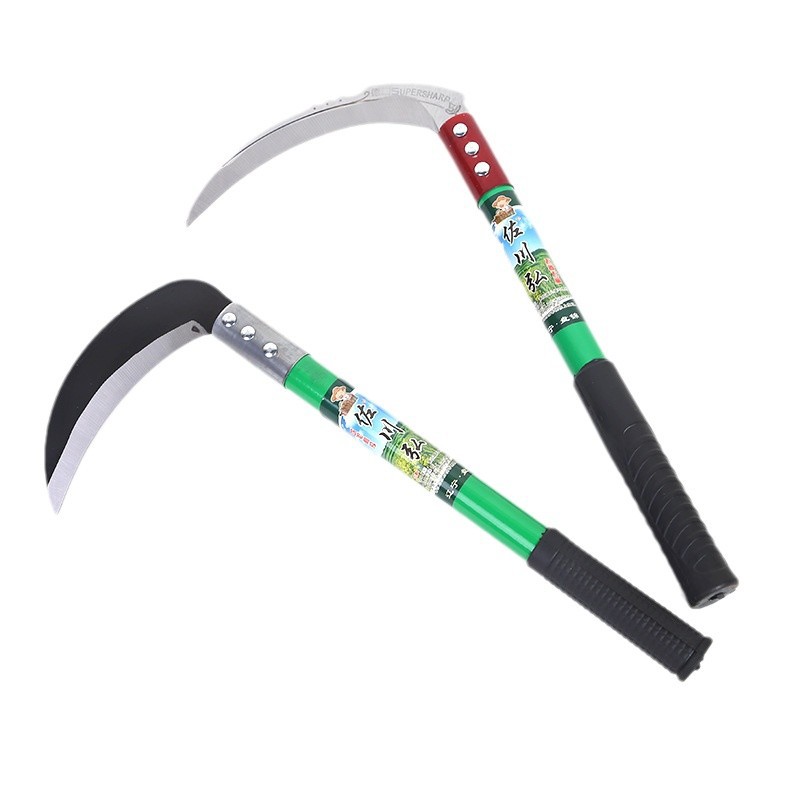 Wholesale of multi-specification agricultural sickles, outdoor agricultural mowing and weeding sickles, all-steel curved sickles, and corn harvesting sickles Item Picture