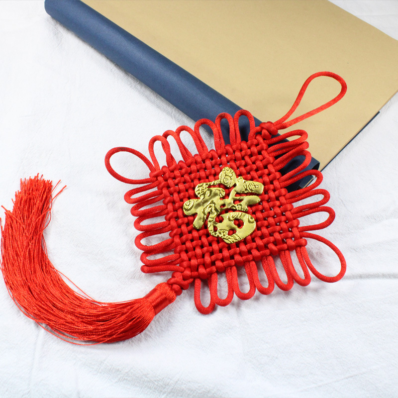 Pure handcrafted Chinese knots 6-24 small home festive car interior Chinese-style gift pendants Specification image
