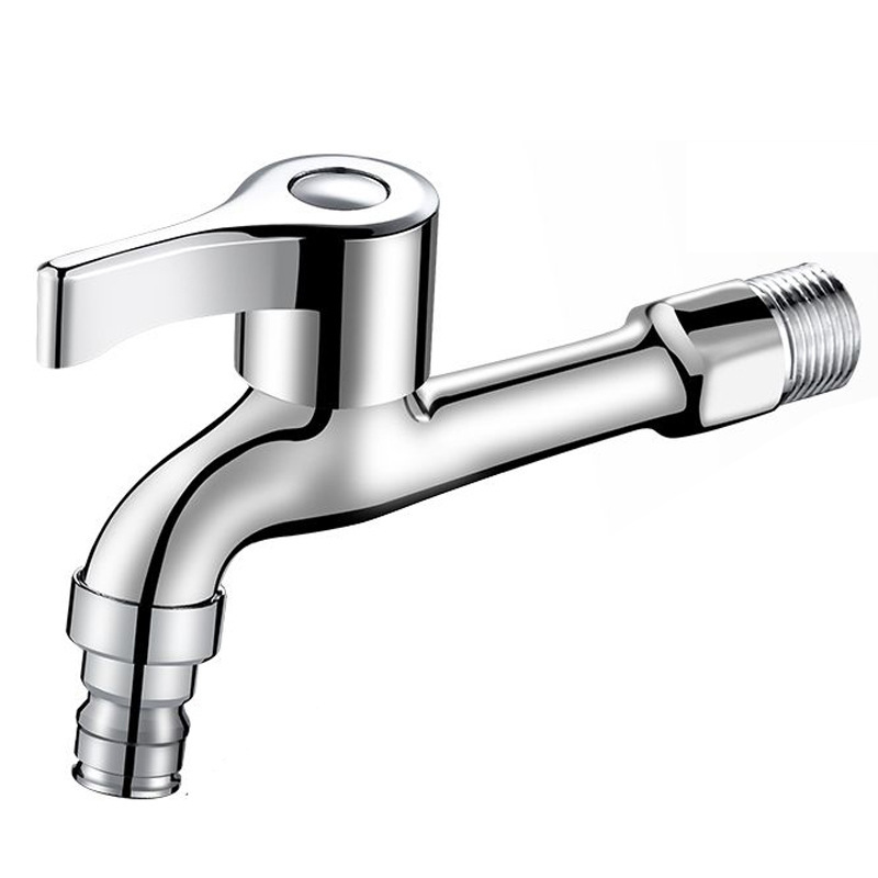 Dual-purpose washing machine faucet, household one inlet and two outlets faucet, double outlets, extra thick and extended mop sink faucet Item Picture