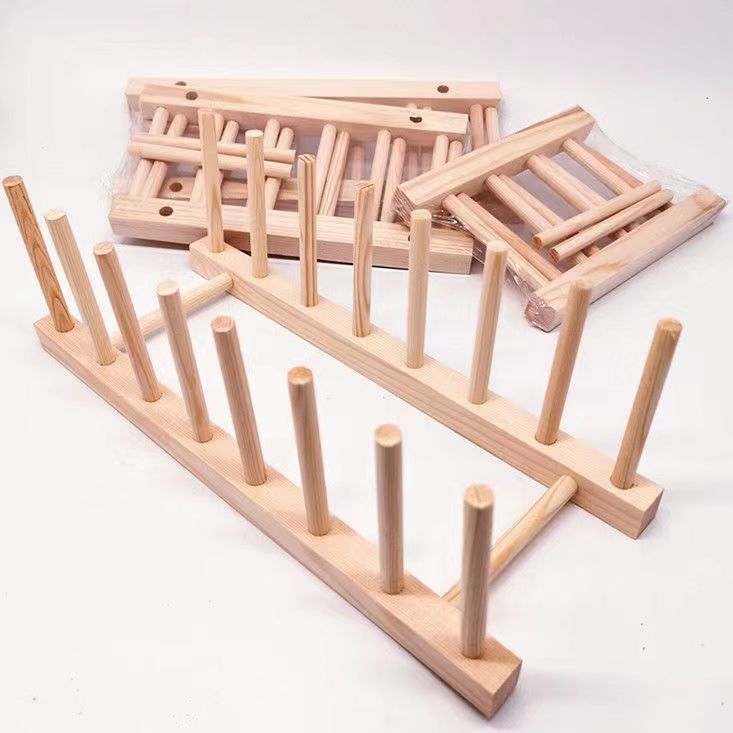 Wooden Drain Rack Manufacturers Directly For The Multi-Functional Kitchen To Collect The Drain Rack Multi-Purpose Practical Drain Rack Spot Item Picture