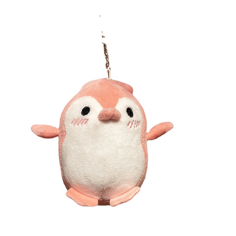 Creative, cute and shy little penguin plush toy figurines, bags, pendants, cute keychains, pendants, wholesale in stock Item Picture