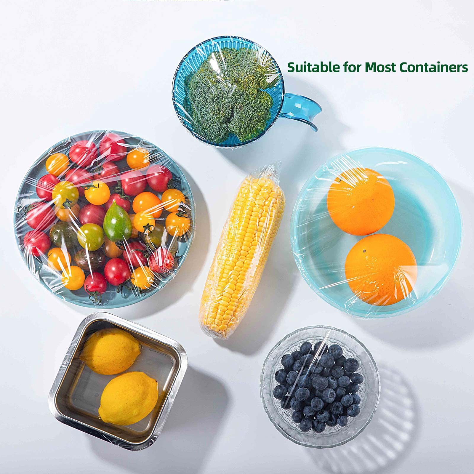 W053外贸英文版保鲜膜食品级PE塑料点断式撕拉厨房家用耐高