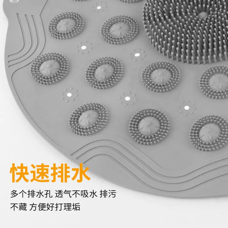 Silicone bathroom massage anti-slip mat Specification image