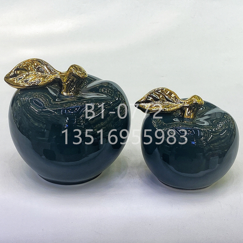 Factory wholesale of modern, fresh and creative gifts, glazed ceramic ornaments, apple and pear office and home decoration items Application Scenario
