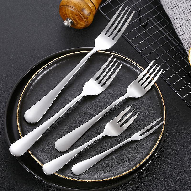 1010 stainless steel tableware, knives, forks, spoons, home and hotel soup spoons, rice spoons, fruit forks, Western steak knife and fork sets Specification image