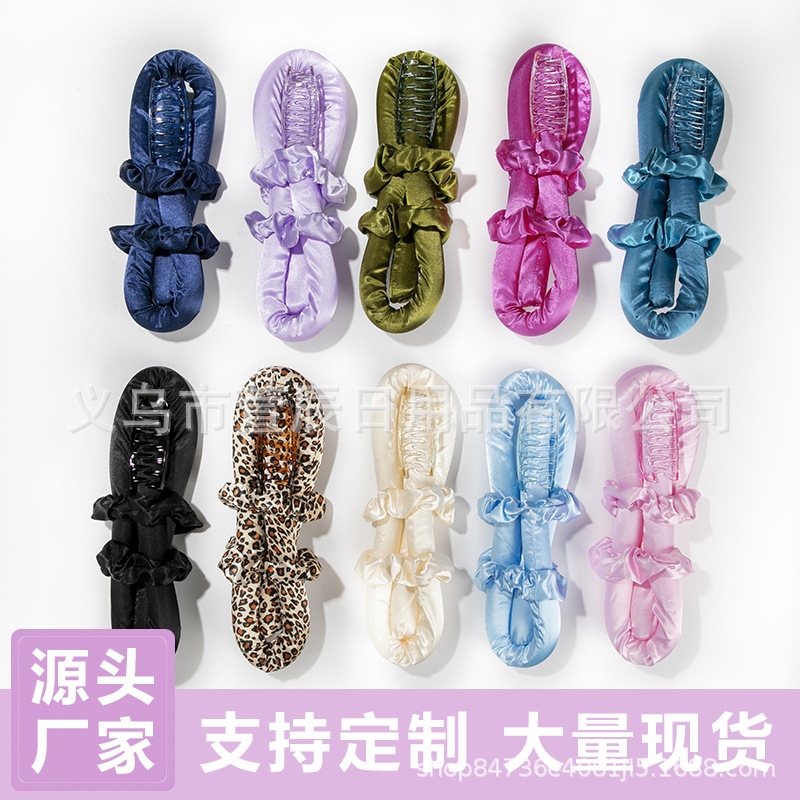 Amazon Lazy Sleep foam sponge, non-heating curling iron, large wave curling iron manufacturer, hair accessories wholesale