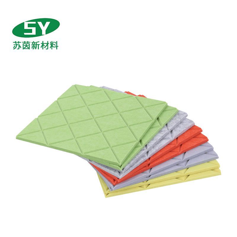 Manufacturers Supply Polyester Fiber Sound-Absorbing Board Sound Insulation Board Kindergarten Ktv Decorative Materials Conference Room Sound-Absorbing Board Item Picture