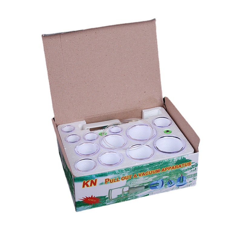 Wholesale KN12 English cupping cups, household vacuum cupping cups, foam cupping cups, cross-border Amazon