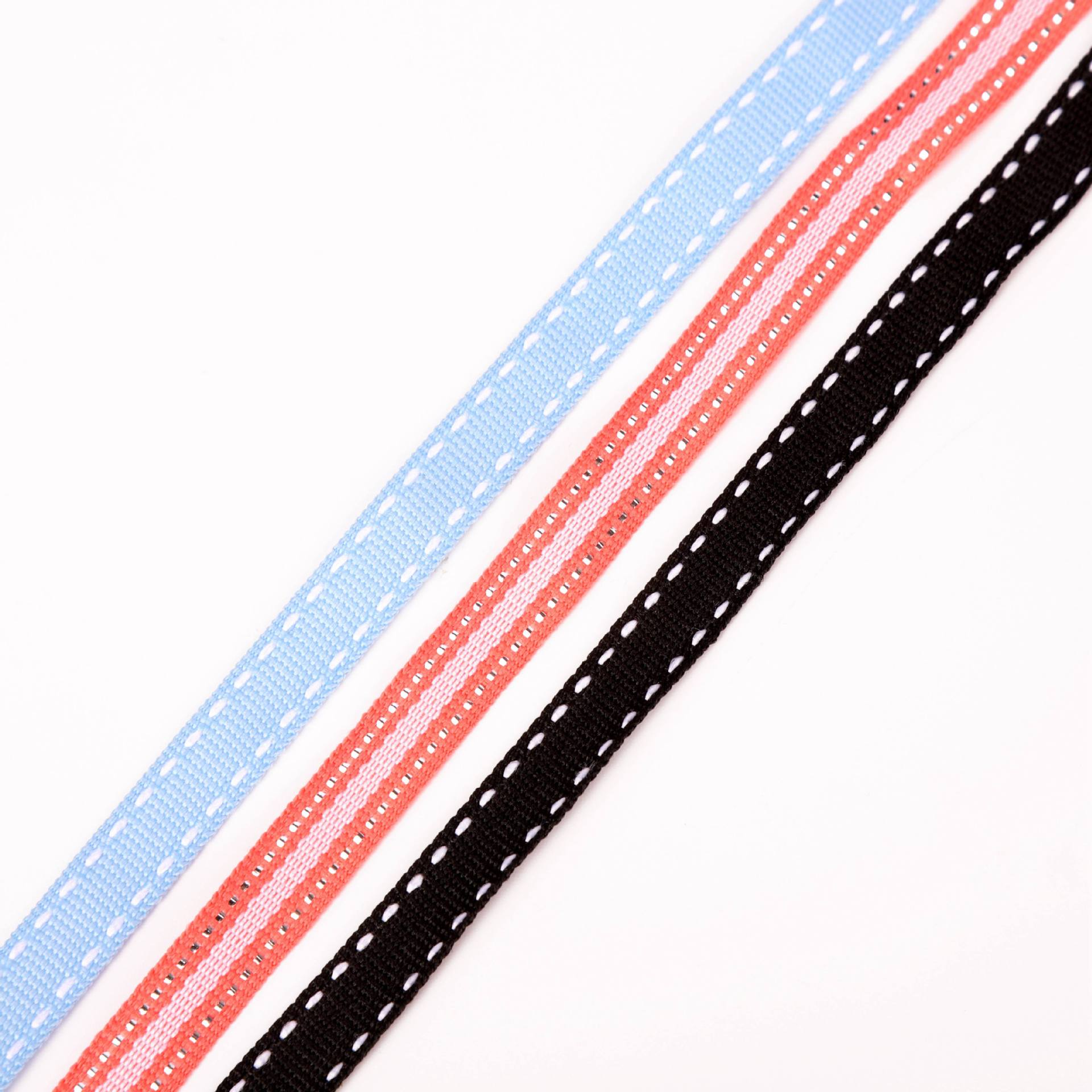 Manufacturers Wholesale 1Cm Polyester Webbing All Kinds Of Trouser Sideband Clothing Accessories Edge White Polyester Bag Sideband Application Scenario