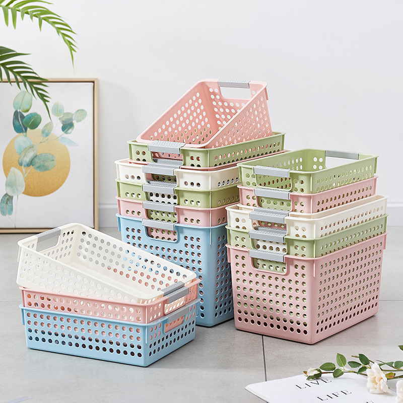 Plastic Storage Basket Desktop Snack Storage Box Storage Basket Storage Basket Vegetable Basket Storage Box Picnic Basket details Picture
