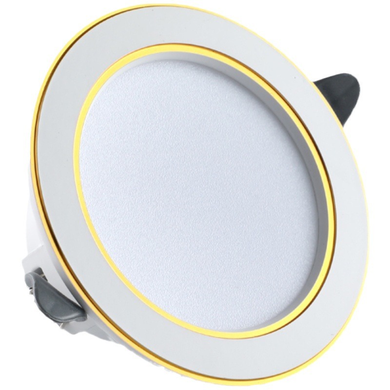 led downlight, ceiling light, built-in 7W three-color variable light, 7.5/8 cm household ceiling small light hole light, cat's eye light Item Picture