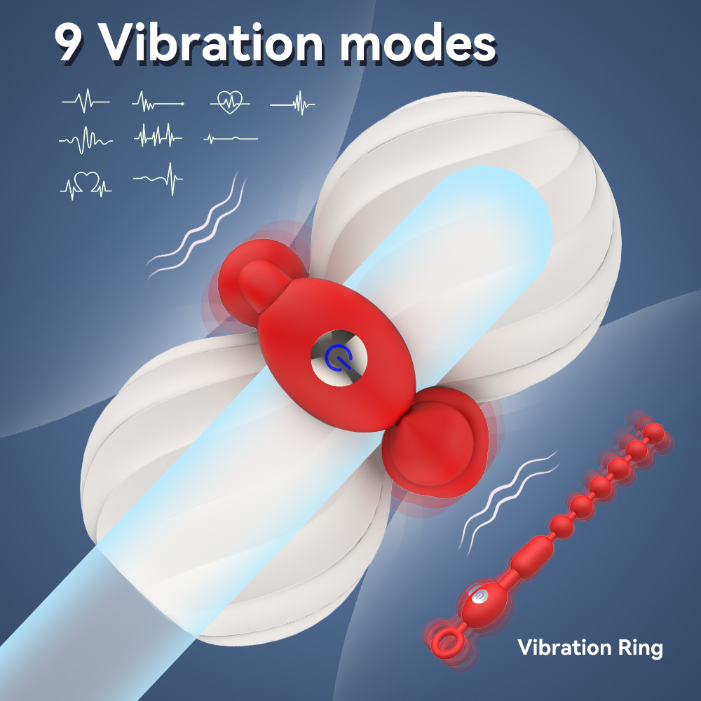 The "Pulling Bead Heating Vibration Airplane Cup" male masturbation and petting training device is an adult sex toy Application Scenario