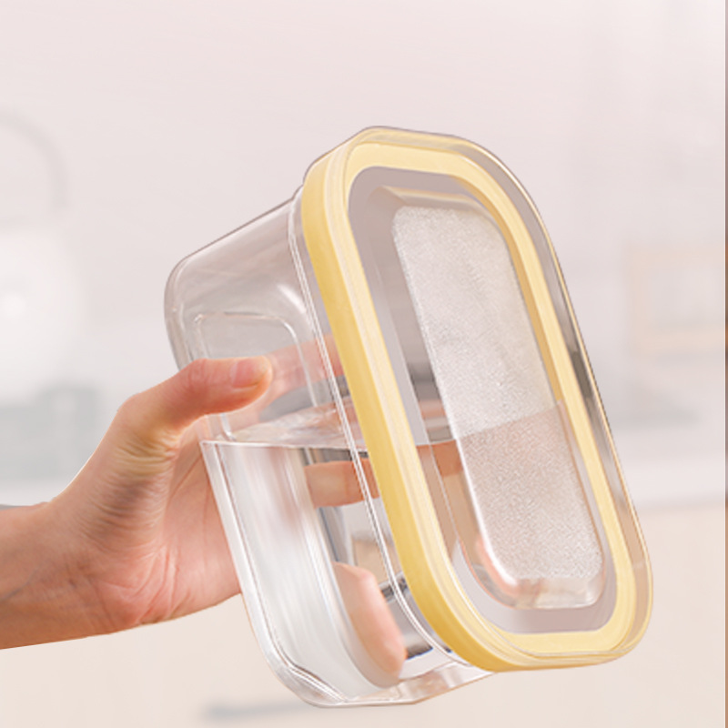 Japanese-style sealed butter cutting box, butter box, cheese preservation box, sealed rectangular storage box, baking tools Application Scenario