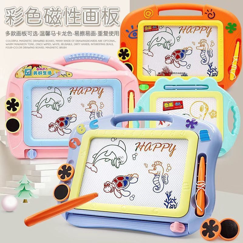 Baby drawing board, magnetic monochrome large drawing board, children's doodling board, writing board, children's toys details Picture