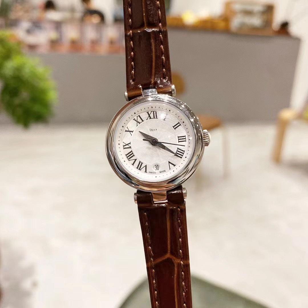 Tissot Jiali Little Beauty Watch for Women, quartz steel bracelet, small dial, Roman delicate and cute leather strap pic 18