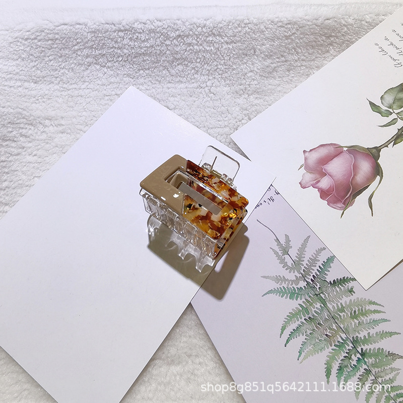 New High-Grade Acrylic Acetic Acid Imported Material Medium 5.5Cm Simple Temperament Hairpin Hair Clip Headwear