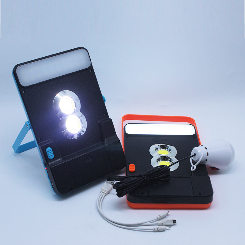 Outdoor camping and indoor solar lighting emergency light, portable desktop dual-purpose USB external connection bulb Specification image