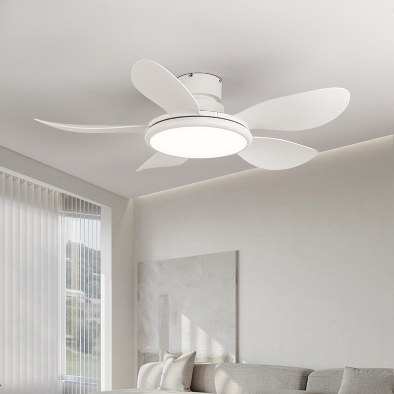New Nordic-style fan lamp for living room, bedroom, ceiling, home and dining room, Zhongshan fan pendant lamp integrated with strong wind force Application Scenario