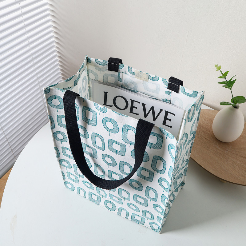 Velcro Waterproof Portable Shopping Bag Original Canvas Gift Bag Diy Jute Bag Blank Hand-Painted Cotton And Linen Portable details Picture