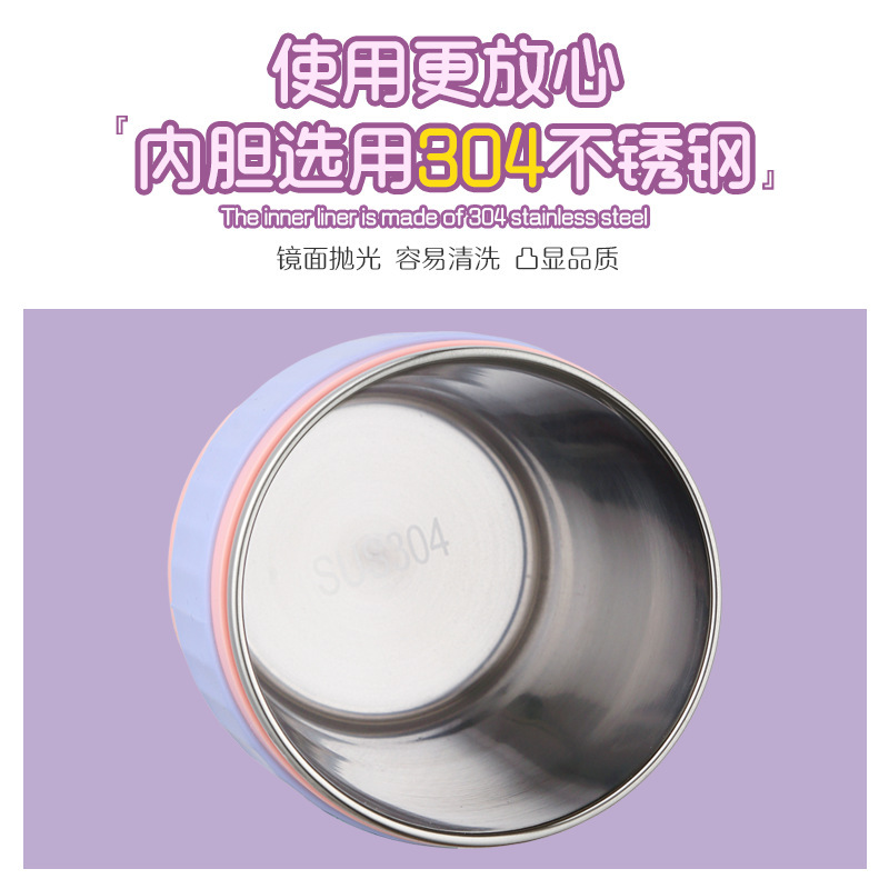 New simple silicone anti-scald stainless steel insulated cup with built-in straw drinking cup, ins style insulated lock cold water cup Application Scenario
